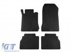 Textile floor mats Petex Comet series suitable for Mercedes E class W210 sedan, S210 estate, set of 4 pieces, black - ABFMM6022527