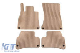Textile floor mats Petex Comet series suitable for Mercedes S class W222 2013-2020, short wheelbase, set of 4 pieces, beige - ABFMM6022536