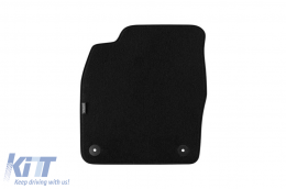 Textile floor mats Petex Saturn suitable for Audi A8 after 2017, set of 4 pieces, black-image-6239358