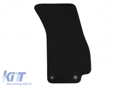Textile floor mats Petex Saturn suitable for Audi A8 after 2017, set of 4 pieces, black-image-6239359