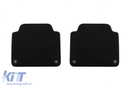 Textile floor mats Petex Saturn suitable for Audi A8 after 2017, set of 4 pieces, black-image-6239360