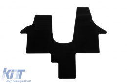 image-20-Textilfußmatte von Rigum geeignet für Volkswagen T5 2m Transporter, Caravelle, T6 Transporter, Caravelle 2003-2019, 1 Stück, schwarz