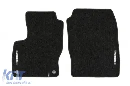 Textilfußmatten aus der Horizon-Serie von Frogum geeignet für Ford Focus 2010-2019, Set von 4 Stück, schwarz-image-6255084