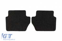 Textilfußmatten aus der Horizon-Serie von Frogum geeignet für Ford Fiesta 2008-2017, Set aus 4 Stück, schwarz-image-6255106
