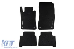 image-70-Textilfußmatten aus der Horizon-Serie von Frogum geeignet für Mercedes E-Klasse W211 Limousine, S211 Kombi 2002-2009, Set mit 4 Stück, schwarz