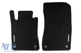 Textilfußmatten aus der Horizon-Serie von Frogum geeignet für Mercedes E-Klasse W211 Limousine, S211 Kombi 2002-2009, Set mit 4 Stück, schwarz-image-6255182