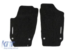 Textilfußmatten aus der Horizon-Serie von Frogum geeignet für Volkswagen Passat B6 2005-2010, Passat B7 2010-2014, Set mit 4 Stück, schwarz-image-6255468