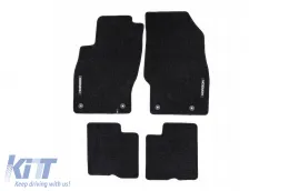 image-46-Textilfußmatten aus der Horizon-Serie von Frogum geeignet für Opel Corsa D 2006-2014, Corsa E 2014-2019, Set mit 4 Stück, schwarz