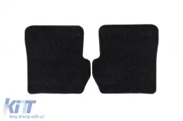 Textilfußmatten aus der Horizon-Serie von Frogum geeignet für Ford Fiesta 2005-2008, Fusion 2005-2012, Set aus 4 Stück, schwarz-image-6255629