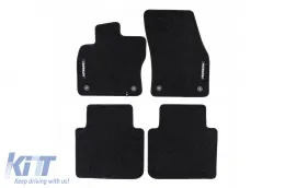 image-79-Textilfußmatten aus der Horizon-Serie von Frogum geeignet für Skoda Kodiaq 2016-2024, Seat Tarraco 2018-2024, Set aus 4 Stück, schwarz