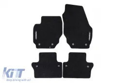 image-3-Textilfußmatten aus der Horizon-Serie von Frogum geeignet für Volvo V70, Volvo XC70 2007-2016, Set mit 4 Stück, schwarz