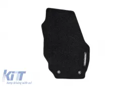 Textilfußmatten aus der Horizon-Serie von Frogum geeignet für Volvo V70, Volvo XC70 2007-2016, Set mit 4 Stück, schwarz-image-6255720