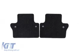 Textilfußmatten aus der Horizon-Serie von Frogum geeignet für Volvo V70, Volvo XC70 2007-2016, Set mit 4 Stück, schwarz-image-6255721