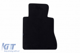 Textilfußmatten der Petex Comet-Serie geeignet für Mercedes S-Klasse W126 1986-1990, Kurzversion, Set aus 4 Stück, schwarz-image-6241341