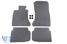 image-13-Textilfußmatten der Petex Comet-Serie geeignet für BMW 7er Reihe F01 2008-2015, Kurzversion, Set aus 4 Stück, grau