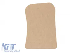 Textilfußmatten Petex Comet-Serie geeignet für Mercedes SL R129 300-500SL 1994-2001, Set aus 2 Vorderteilen, beige-image-6242933