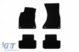 image-65-Textilfußmatten von Rigum geeignet für Audi A4 2008-2015, Set aus 4 Stück, schwarz