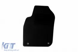 Textilfußmatten von Rigum geeignet für Audi A6 1997-2000, Set aus 4 Stück, schwarz-image-6244535