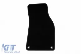 Textilfußmatten von Rigum geeignet für Audi A6 2006-2011, Set aus 4 Stück, schwarz-image-6244557