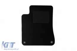 Textilfußmatten von Rigum geeignet für Audi A8 1997-2001, Set aus 4 Stück, schwarz-image-6244570