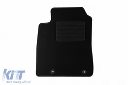 Textilfußmatten von Rigum geeignet für Audi A8 2001-2003, Set aus 4 Stück, schwarz-image-6244577