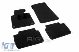 image-79-Textilfußmatten von Rigum geeignet für BMW 3er Reihe E46 1998-2005, Set aus 4 Stück, schwarz