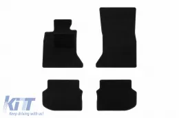 image-4-Textilfußmatten von Rigum geeignet für BMW 5er Reihe F10, F11 2010-2013, Set aus 4 Stück, schwarz