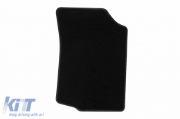 Textilfußmatten von Rigum geeignet für Citroen C1 2005-2011, Set aus 4 Stück, schwarz-image-6244813