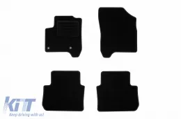 image-29-Textilfußmatten von Rigum geeignet für Citroen C3 Picasso 2009-2017, Set aus 4 Stück, schwarz