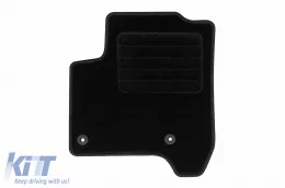 Textilfußmatten von Rigum geeignet für Citroen C3 Picasso 2009-2017, Set aus 4 Stück, schwarz-image-6244849