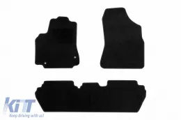 image-40-Textilfußmatten von Rigum geeignet für Citroen Berlingo, Peugeot Partner 2008-2019, Set aus 3 Stück, schwarz