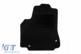 Textilfußmatten von Rigum geeignet für Citroen Berlingo, Peugeot Partner 2008-2019, Set aus 3 Stück, schwarz-image-6246501