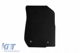 Textilfußmatten von Rigum geeignet für Dacia Logan 2007-2013 mit 7 Sitzen, Set aus 5 Teilen, schwarz-image-6244967