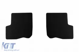 Textilfußmatten von Rigum geeignet für Dacia Logan 2007-2013 mit 7 Sitzen, Set aus 5 Teilen, schwarz-image-6244968