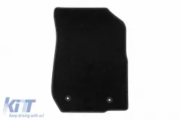 Textilfußmatten von Rigum geeignet für Dacia Sandero 2008-2013, Set aus 4 Stück, schwarz-image-6244989