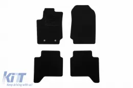 image-78-Textilfußmatten von Rigum geeignet für Ford Ranger nach 2016, Set mit 4 Stück, schwarz