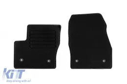 Textilfußmatten von Rigum geeignet für Ford Tourneo Connect, Transit Connect nach 2014, mit 5 Sitzen, Set aus 4 Stück, schwarz-image-6244432