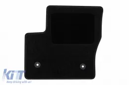 Textilfußmatten von Rigum geeignet für Ford Tourneo Connect, Transit Connect nach 2014, mit 2 Sitzen, Set aus 2 Stück, schwarz-image-6246179