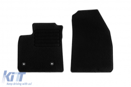 Textilfußmatten von Rigum geeignet für Ford Tourneo Courier nach 2014, mit 5 Sitzen, Set aus 4 Teilen, schwarz-image-6247907