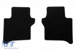Textilfußmatten von Rigum geeignet für Honda City 2009-2014, Set aus 4 Stück, schwarz-image-6245339