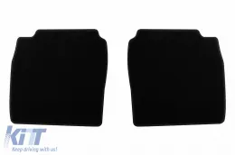 Textilfußmatten von Rigum geeignet für Honda Civic Hatchback Benzin 2012-2017, Set aus 4 Stück, schwarz-image-6245346