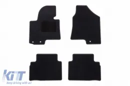 image-44-Textilfußmatten von Rigum geeignet für Hyundai ix35 2009-2015, Set aus 4 Stück, schwarz