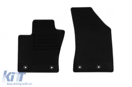 Textilfußmatten von Rigum geeignet für Jeep Compass, Compass MHEV nach 2017, Set aus 4 Stück, schwarz-image-6245574