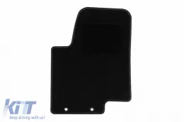 Textilfußmatten von Rigum geeignet für KIA Soul 2009-2014, Set aus 4 Stück, schwarz-image-6245938