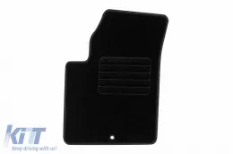 Textilfußmatten von Rigum geeignet für KIA Picanto 2004-2011, Set aus 4 Stück, schwarz-image-6245668