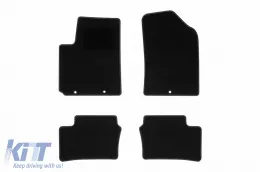 image-75-Textilfußmatten von Rigum geeignet für KIA Picanto 2011-2017, Set aus 4 Stück, schwarz