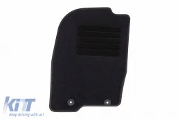 Textilfußmatten von Rigum geeignet für Mazda 2 2002-2007, Set aus 4 Stück, schwarz-image-6245791