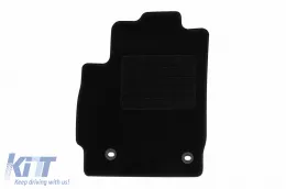 Textilfußmatten von Rigum geeignet für Mazda 2 2007-2015, Set aus 4 Stück, schwarz-image-6245798