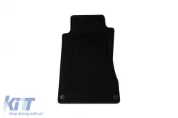 Textilfußmatten von Rigum geeignet für Mercedes C-Klasse W203 2000-2007, Set aus 4 Stück, schwarz-image-6245931