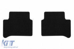 Textilfußmatten von Rigum geeignet für Mercedes CLS 2002-2010, E-Klasse W211 2002-2009, Set aus 4 Stück, schwarz-image-6245960